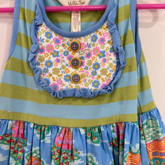 Matilda Jane HOME SWEET HOME Dress Maggie Brilliant Daydream - Size 4 Youth - Picture 4 of 6